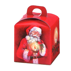Scatole confezioni Boxes Panettone holder-box Santa's smile