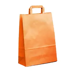 Shopping bag PIATTINA DUPLEX Arancio 18x08x29cm (50 pz)