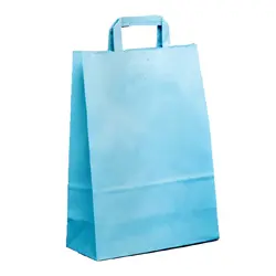 Shopping bag PIATTINA DUPLEX Azzurro 32x17x45cm (50 pz)