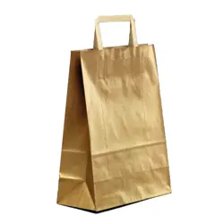 Shopping bag PIATTINA Sealing Gold 22x10x29cm (50 pcs)