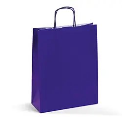 Shopping bag TORCIGLIONE RAINBOW BLU REFLEX 24+10X31