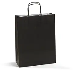 Shopping bag TORCIGLIONE RAINBOW NERO 27+11X36