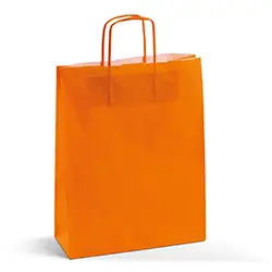 Shopping bag TORCIGLIONE RAINBOW ARANCIO 27+11X36